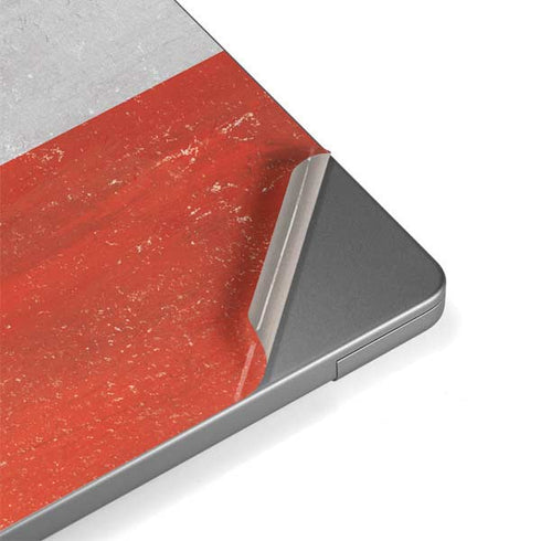 Distressed Austria Flag Apple MacBook Pro 14-inch Skin